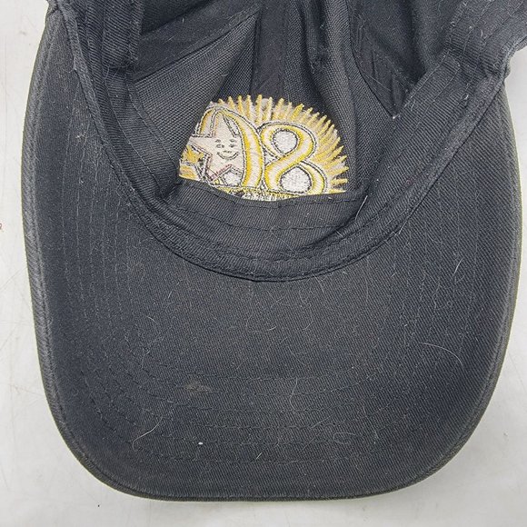 Carls Jr 80th Anniversary Hat Adjustable Employee Uniform Black Baseball Cap - Picture 9 of 9